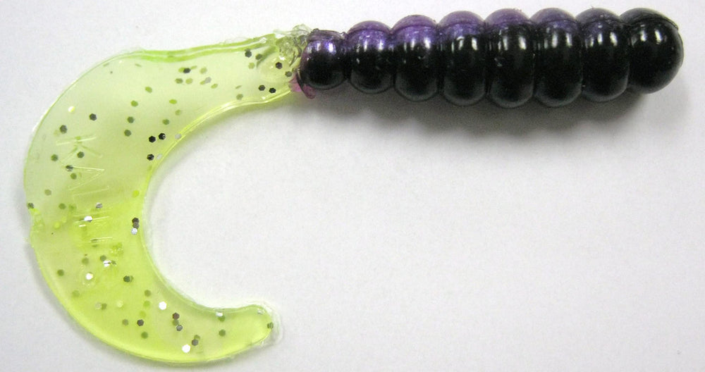 Kalin's 2in Triple Threat grub pack showcases versatile colors for crappie and bass.