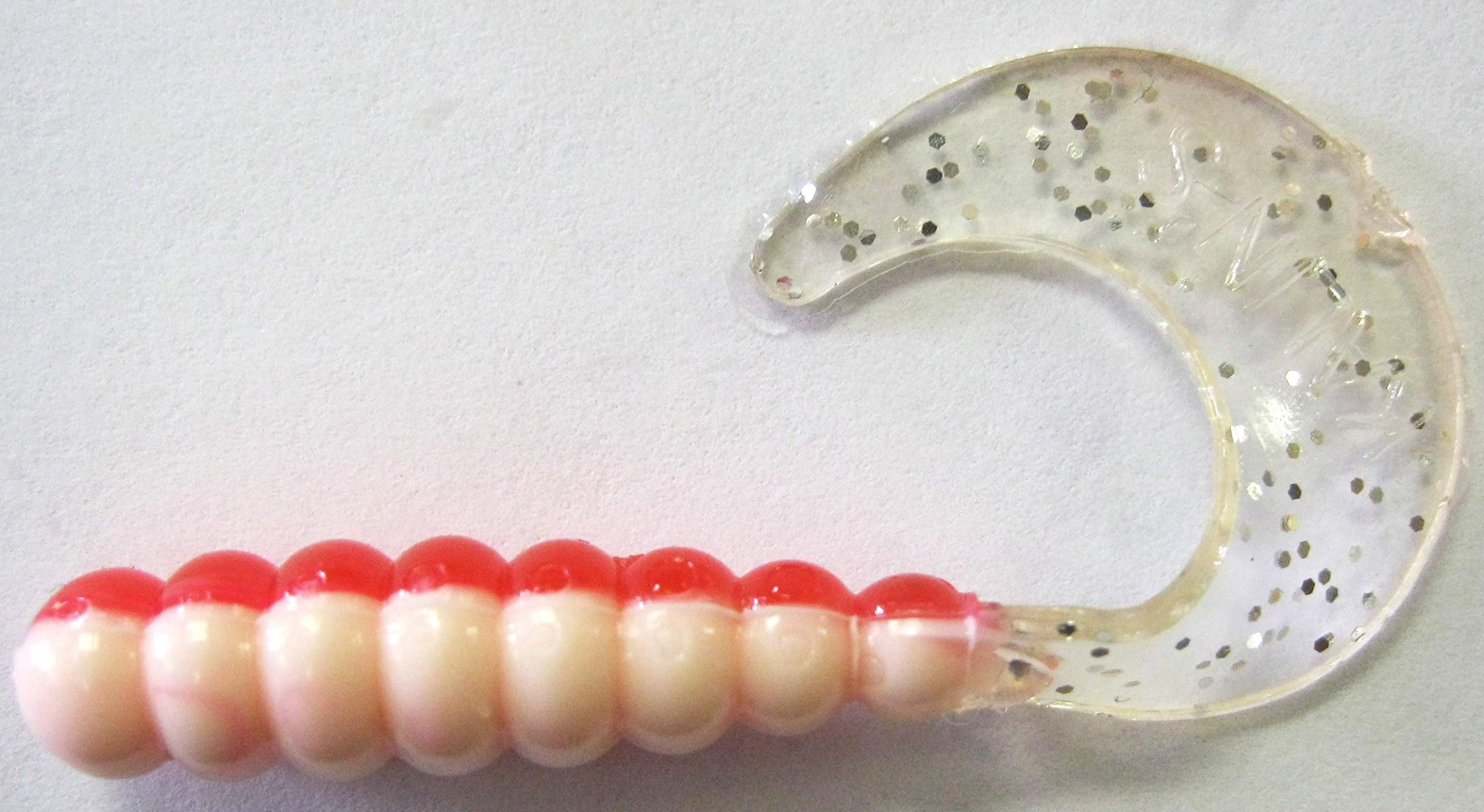Kalin's 2TG50-842 close-up red head grub highlights realistic finish for confident casting and targeting bass.