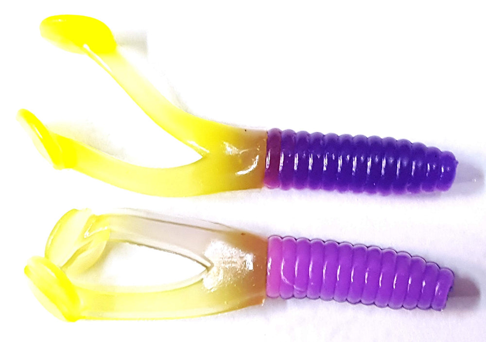 Kalin's Crappie Scrub triple threat in Popsicle color boosts jig action for panfish