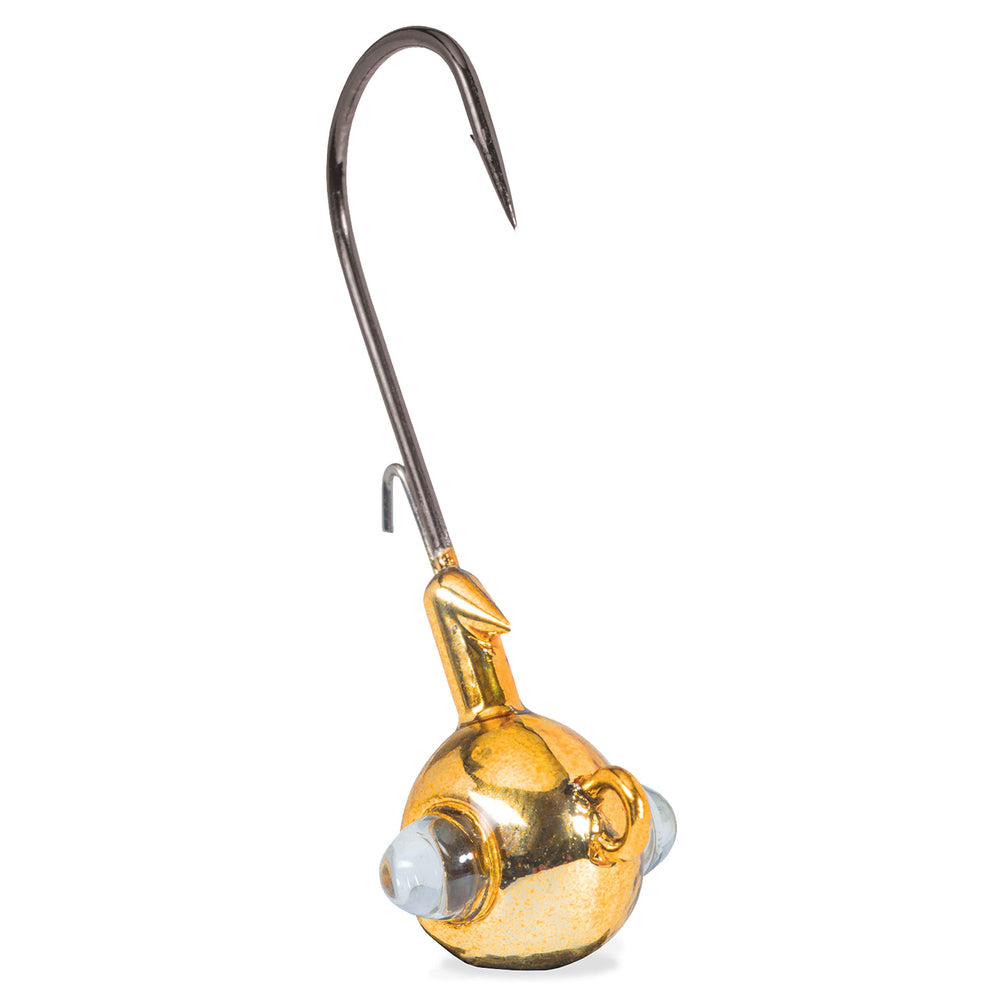 Kalin's GE18-G Google Eye Jig gold with glass eye attracts bites in any water.