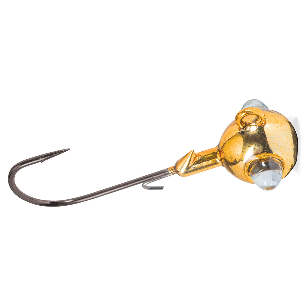 Kalin's GE18-G Google Eye Jig gold rattles loudly to call fish in varied conditions.