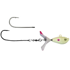 Kalin's Google Eye Tungsten Search Bait white 5/8 oz with spinner blade