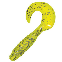 Kalin's Lunker Grub Chartreuse S&P 4-inch bait for panfish and larger species.