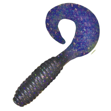 Kalin's Lunker Grub Junebug Hologram 5-inch for versatile freshwater fishing and slow-sinking action