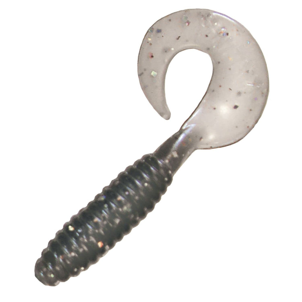 Kalin's Lunker Grub Smoke Hologram 5-inch lure for ultra-slow retrieves