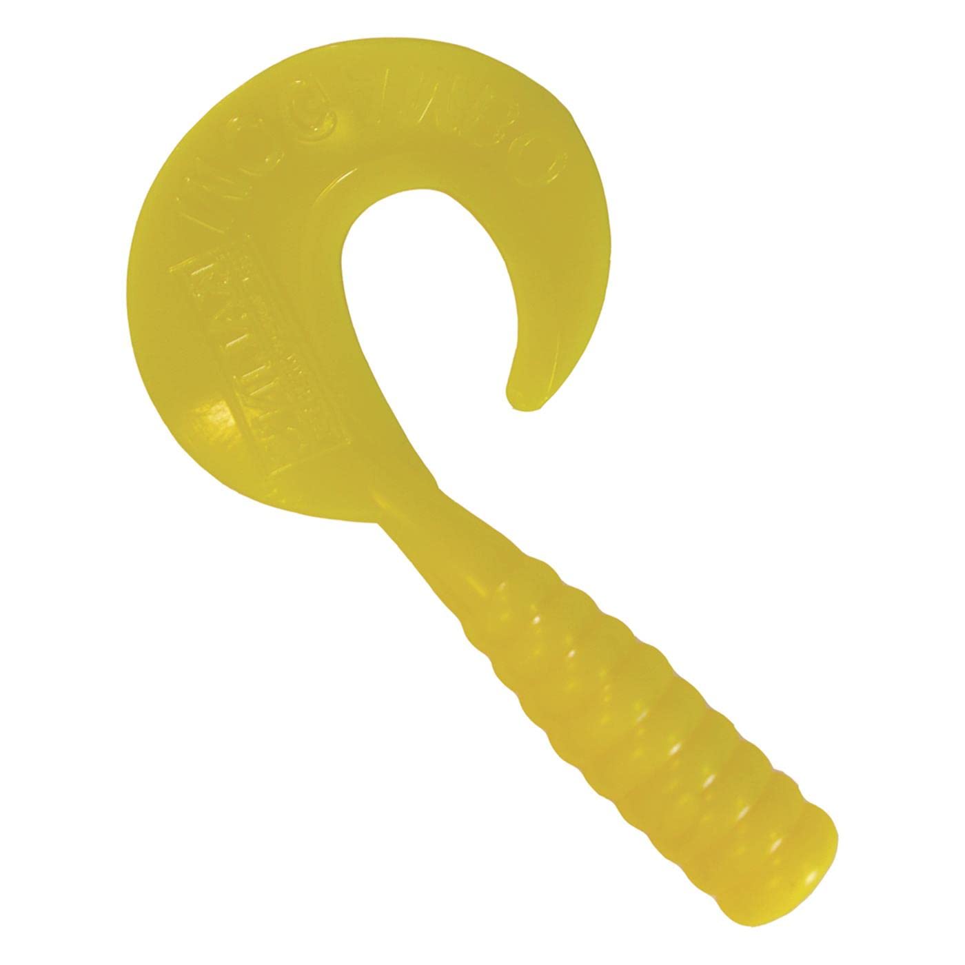 Kalin's Mogambo Grub 6in yellow lure for versatile freshwater and saltwater fishing.
