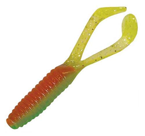 Twin-tailed Kalin's Crappie Scrub 1-3/4 inch close-up