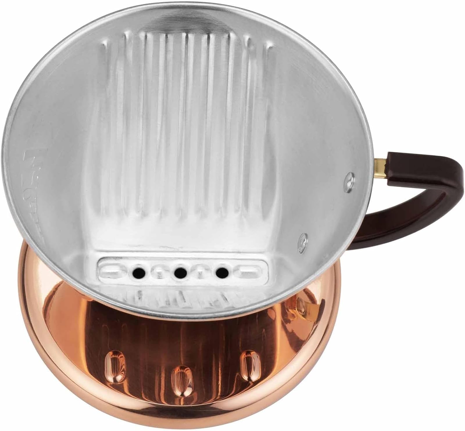 Kalita Carita Cu101 copper dripper close-up weld detail