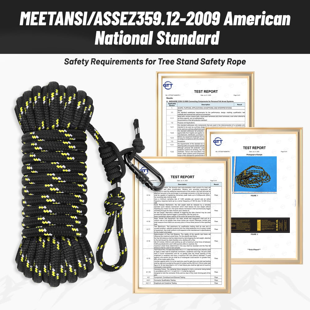 Kalkal anti-slip weave rope provides bark grip and stable positioning.