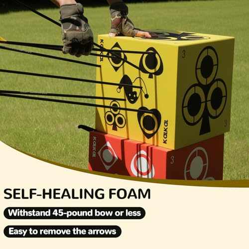 Kalkal Archery Target self-healing-foam supports quick reuse after impacts.