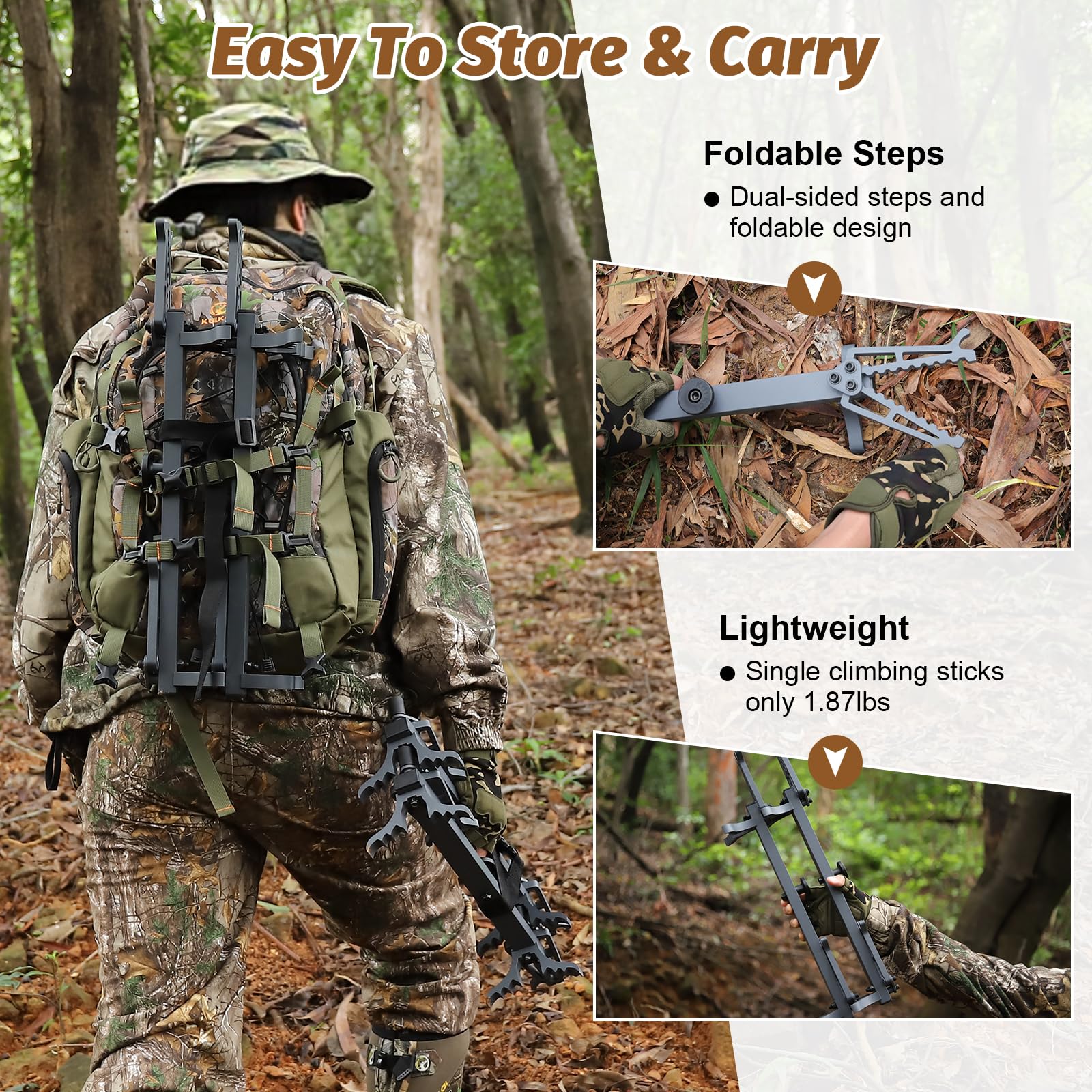 Kalkal climbing sticks lightweight-gear for quick hunts.