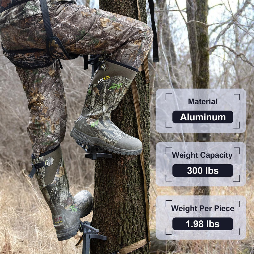Kalkal climbing sticks feature adjustable dual steps for versatile heights.