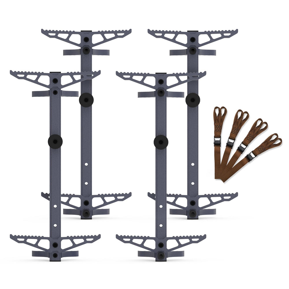 Kalkal climbing sticks show lightweight design for easy mobile setup.