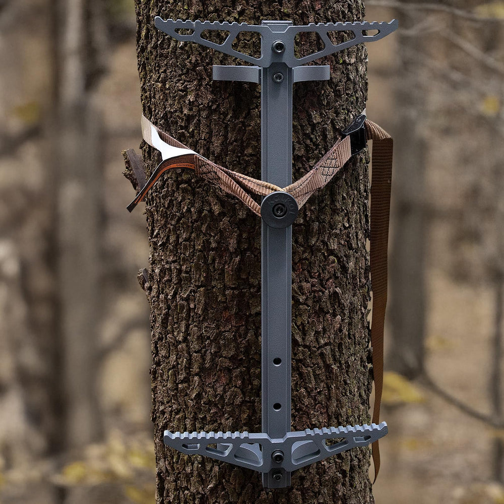 Kalkal climbing sticks fit trees 6-20 inches in diameter.