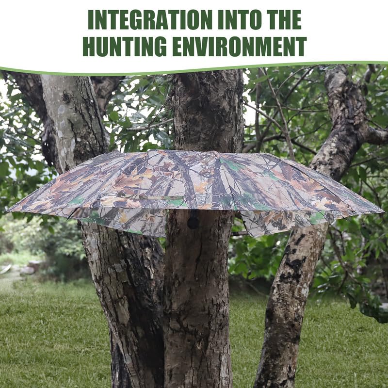 Kalkal easy install threaded pole umbrella for quick setup on a tree.