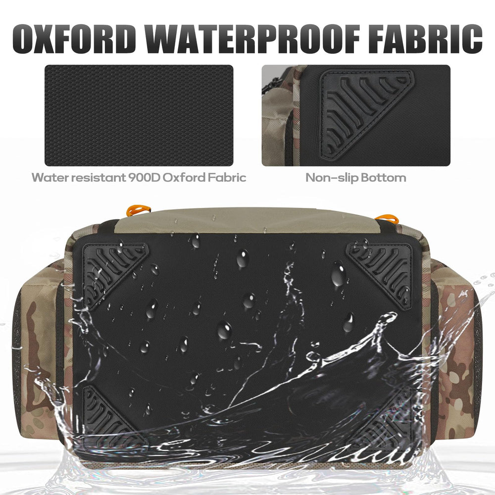 Kalkal Fishing Backpack padded straps and breathable back panel ease all-day wear