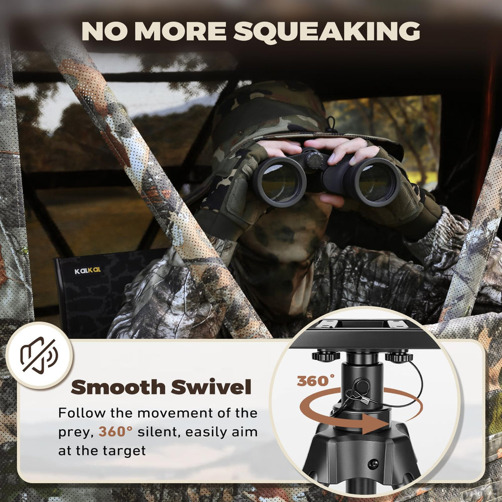 Kalkal hunting chair Teslin material is wear-resistant, breathable and waterproof.