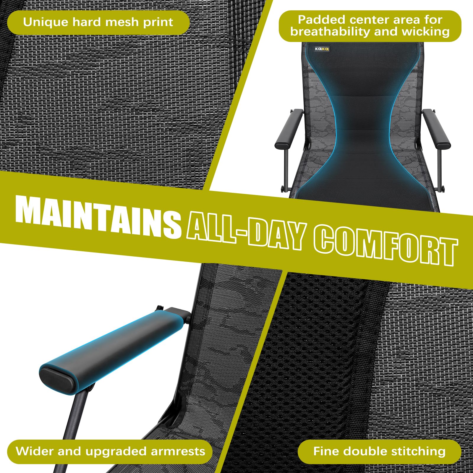 Kalkal Hunting Chair wide seat and backrest designed for long waits.