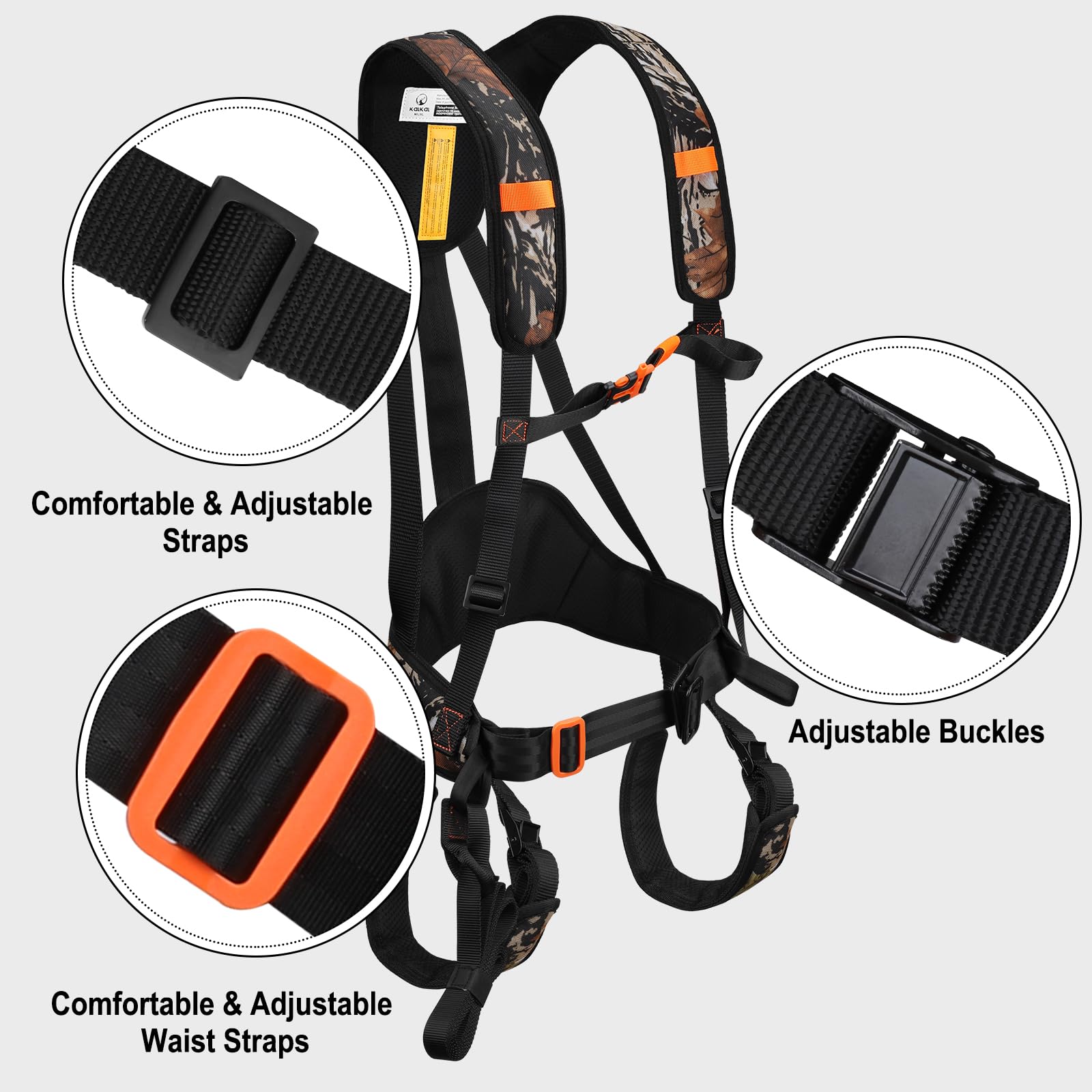 KALKAL lightweight tree-harness suited for men during hunts.