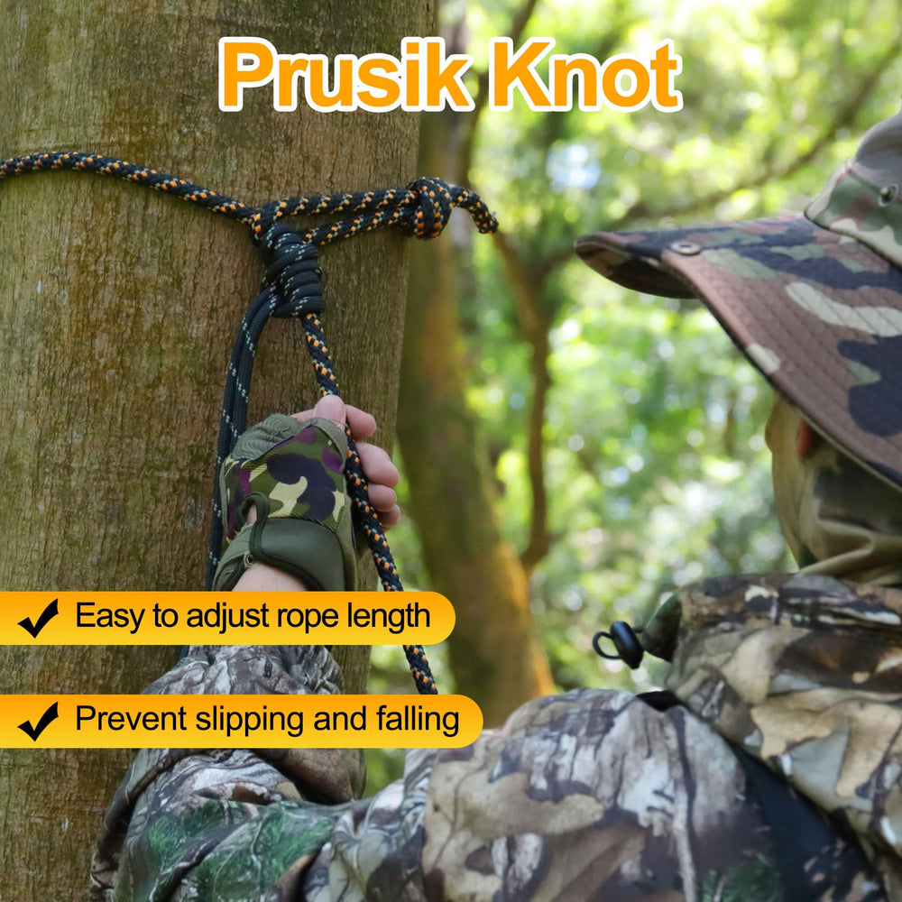 Kalkal low-light reflective rope improves visibility during dawn or dusk hunts.