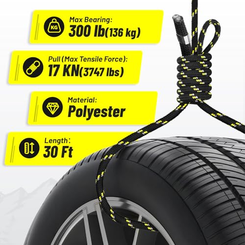 Kalkal Prusik knot design provides auto-lock ascent control for safer climbs.
