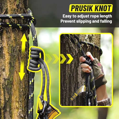 Kalkal reflective lifeline enhances visibility in low light for safer climbs.