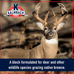 Kalmbach Feeds Apple Flavored Deer Block at feeding site attracts deer with apple aroma