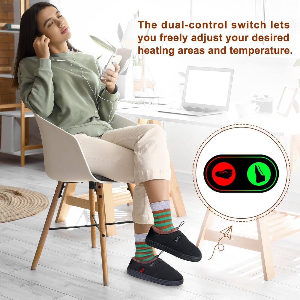 Kamlif heated slippers battery pack with 22.2Wh capacity for long-lasting warmth.