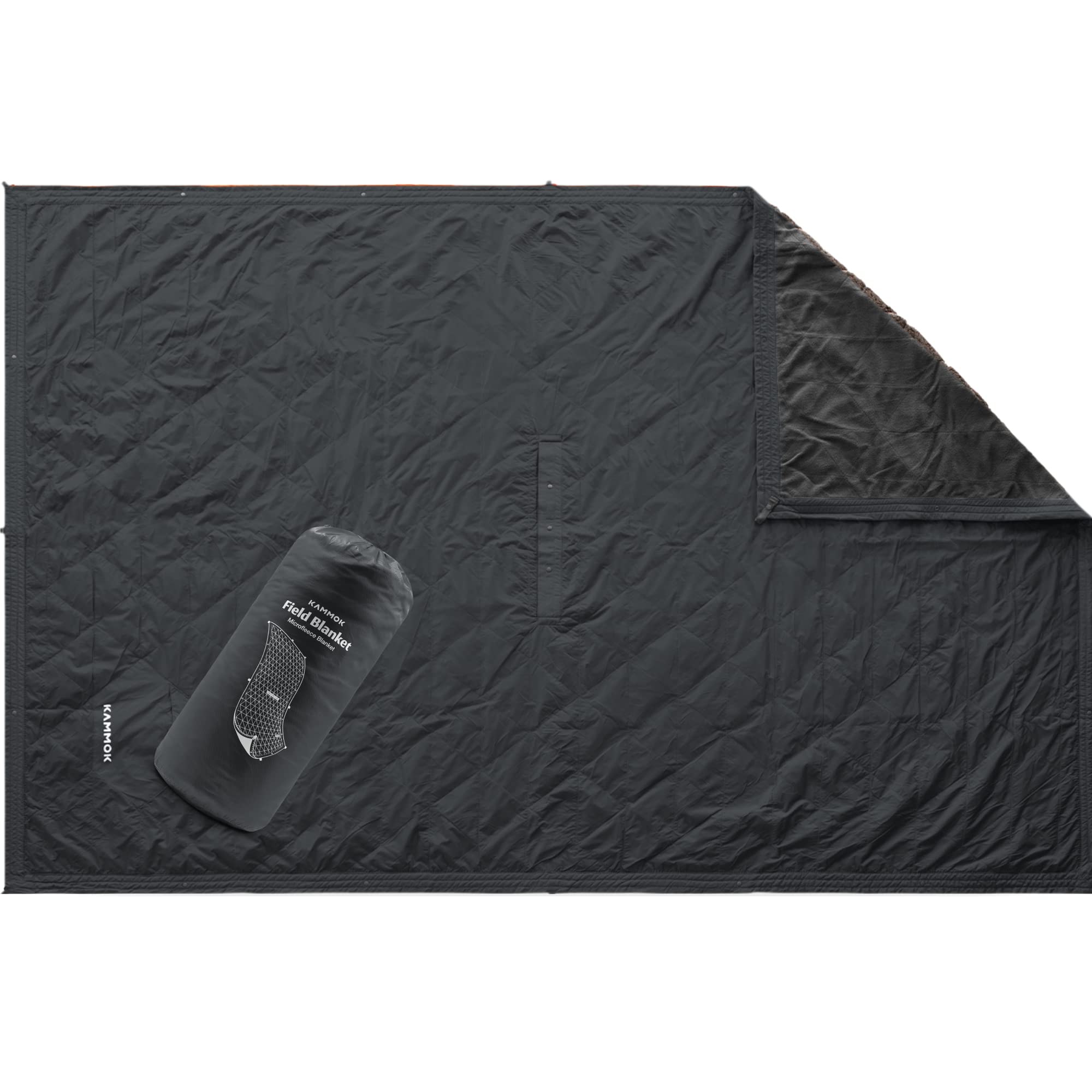 KAMMOK Field Blanket with microfleece interior for cozy outdoor warmth