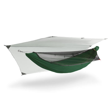 KAMMOK Mantis body in pine green provides all-season shelter for outdoor comfort.