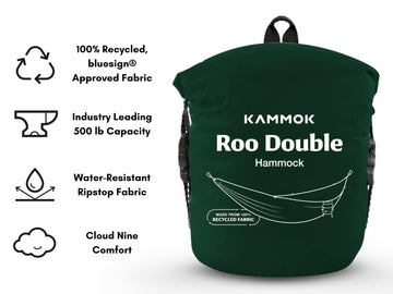 KAMMOK Roo Double eight gear loops enable pillow or insulation accessories