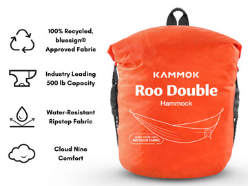 Eight gear loops on Roo Double for pillow or insulation attachment and gear organization.