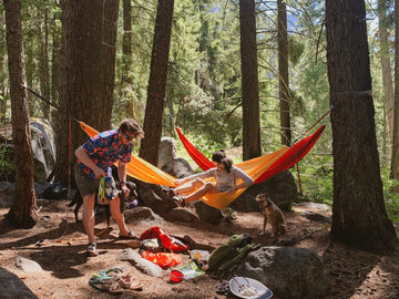 Lifetime Adventure Grade Warranty backs the durable Roo Double hammock.