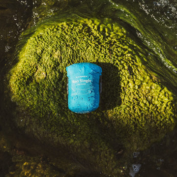Sky-blue Kammok Roo Single emphasizing compact, packable design.