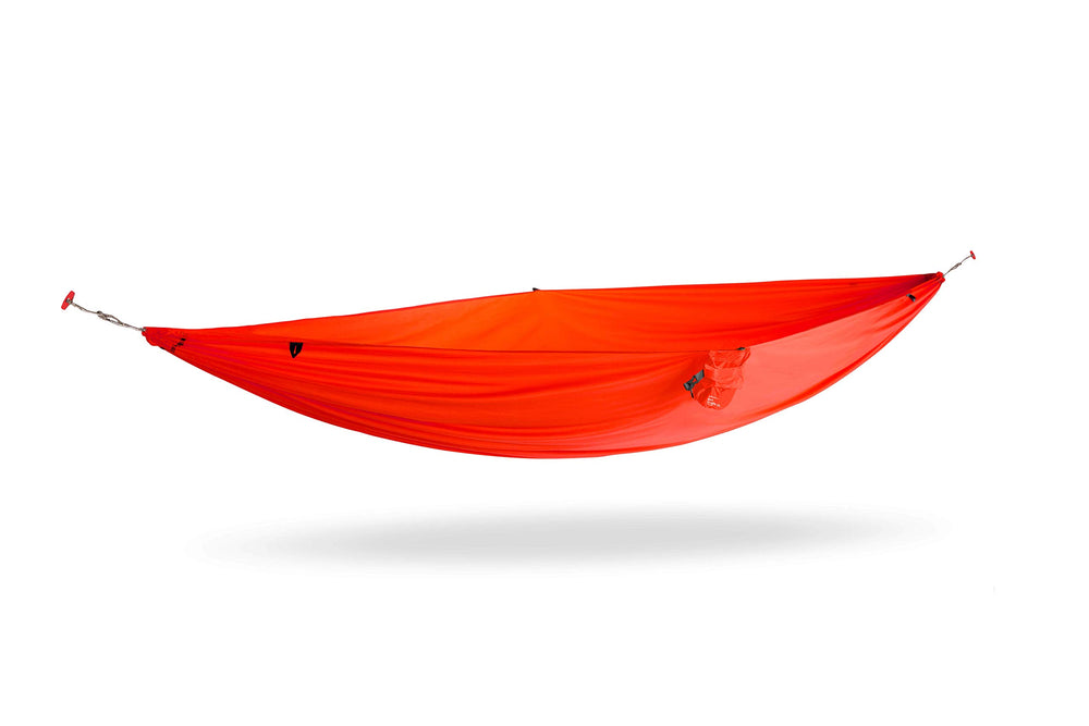 KAMMOK Roo Single Ultralight Hammock folded in compact stuff sack for backpacking