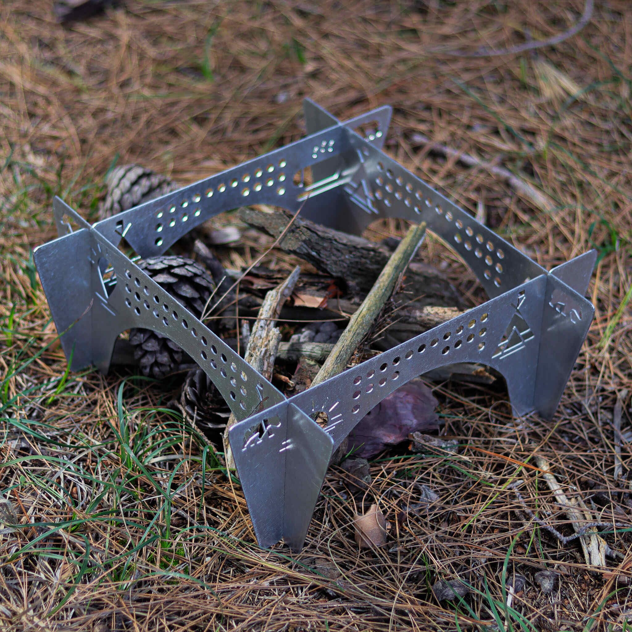 Kamp Ayısı 4-foot fire grill assembly for quick outdoor setup.
