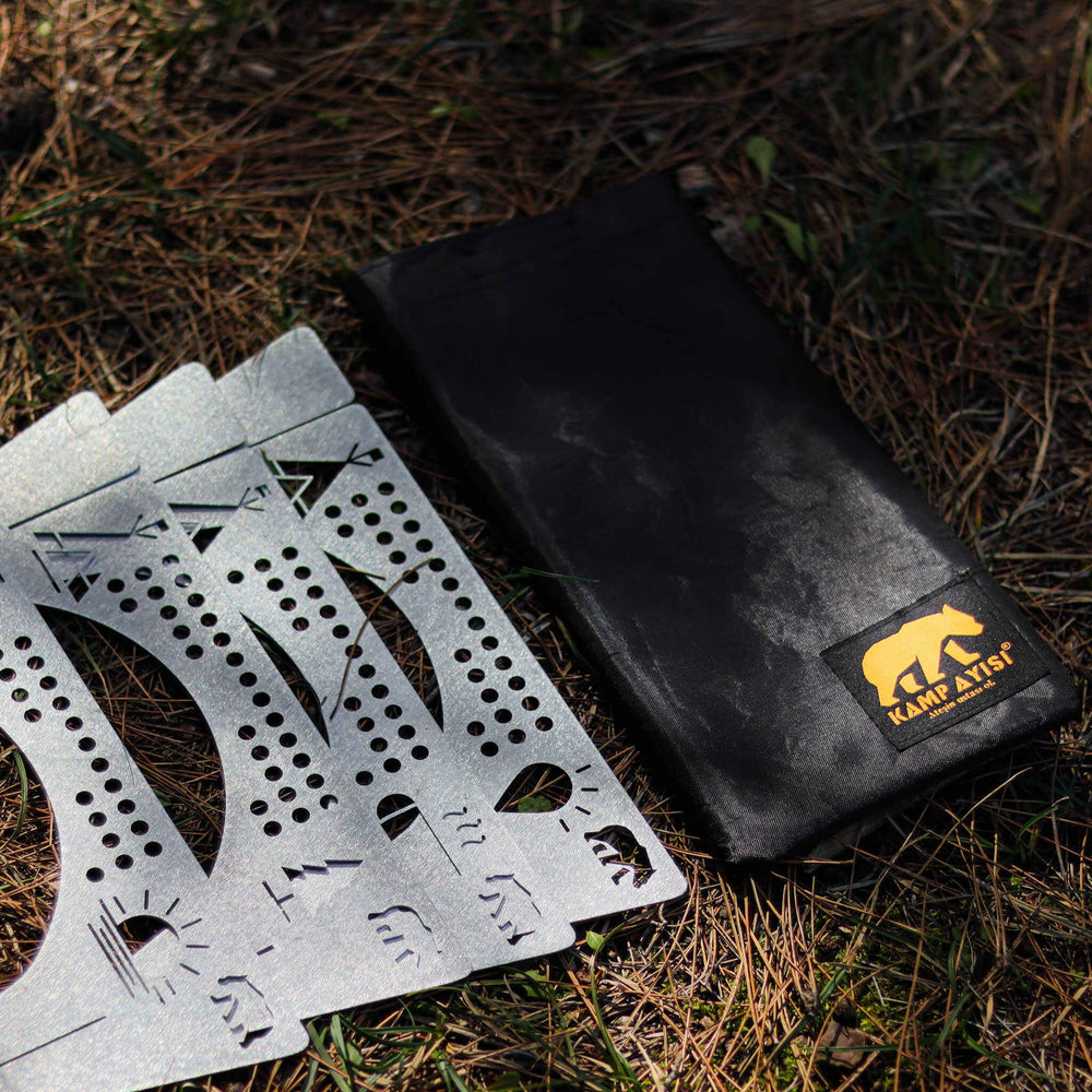 Kamp Ayısı durable metal construction suitable for outdoor cooking.