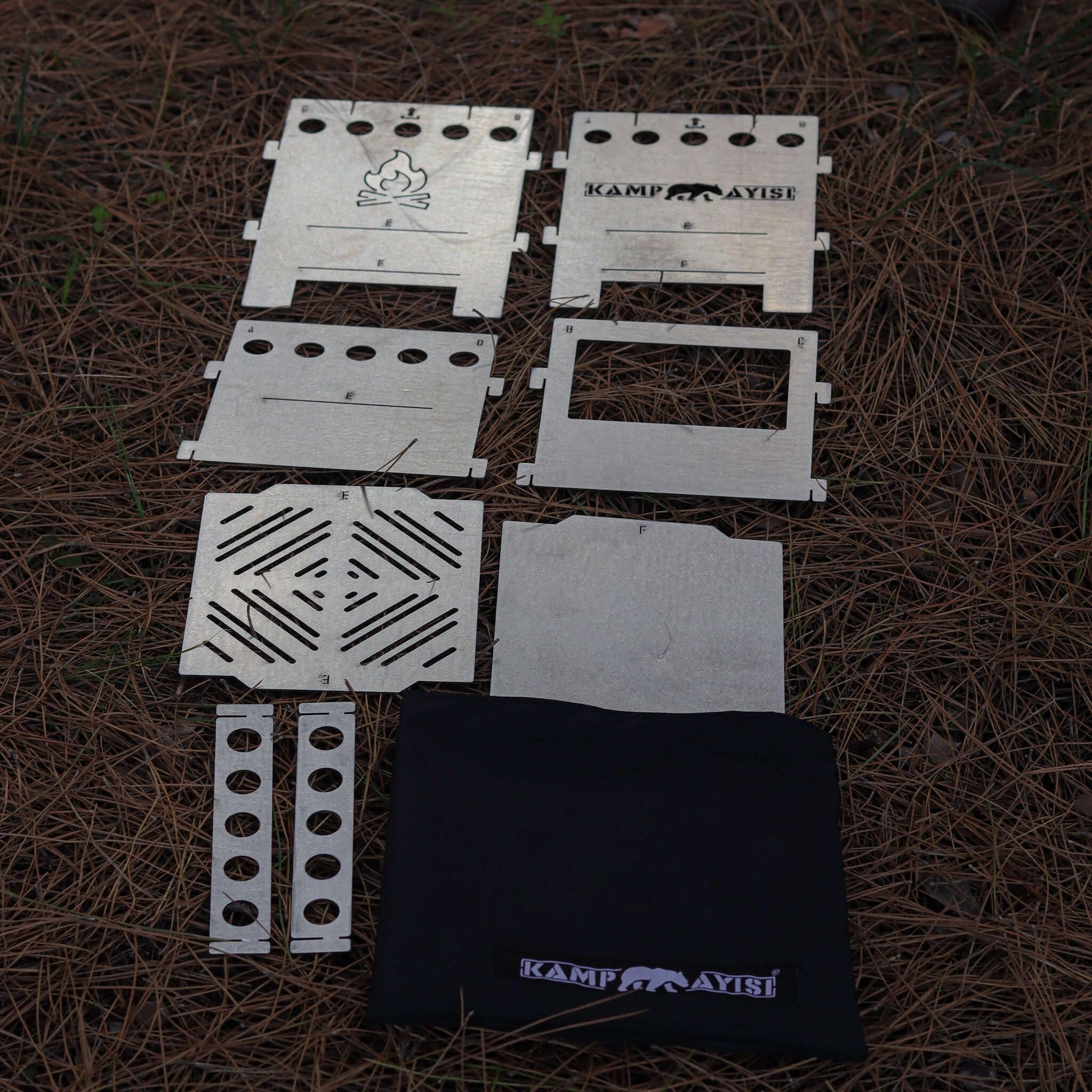 Kamp Ayisi durable metal stove construction built for long-lasting outdoor use.