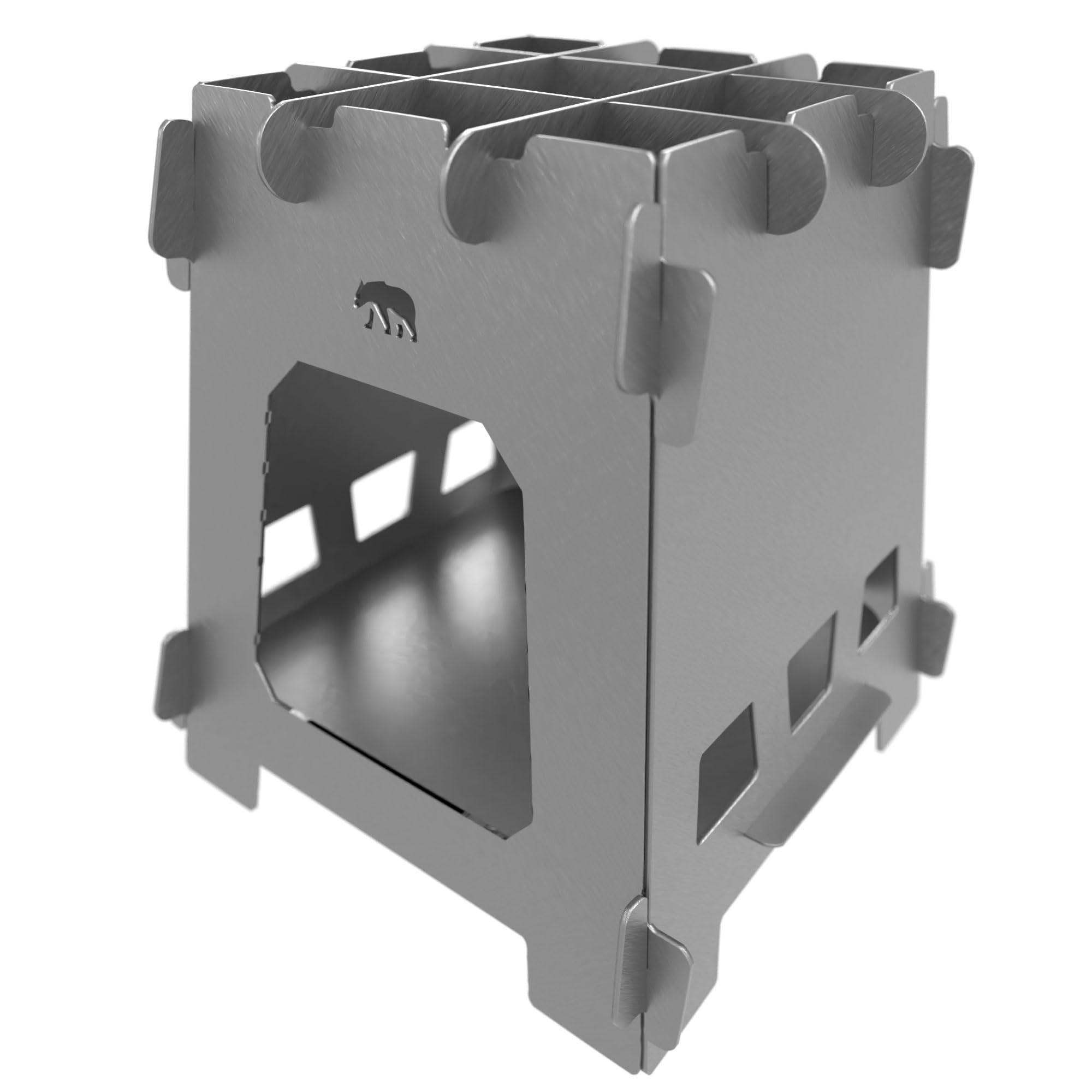 Kamp Ayısı multi-fuel stove folded compact for travel
