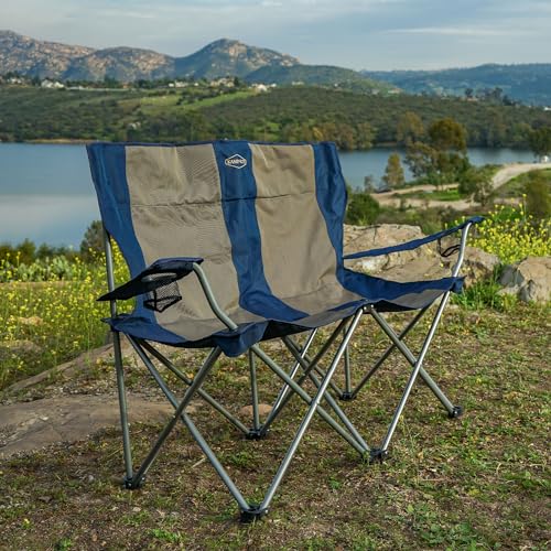 Kamp-Rite backyard lounge for two with convenient seating.