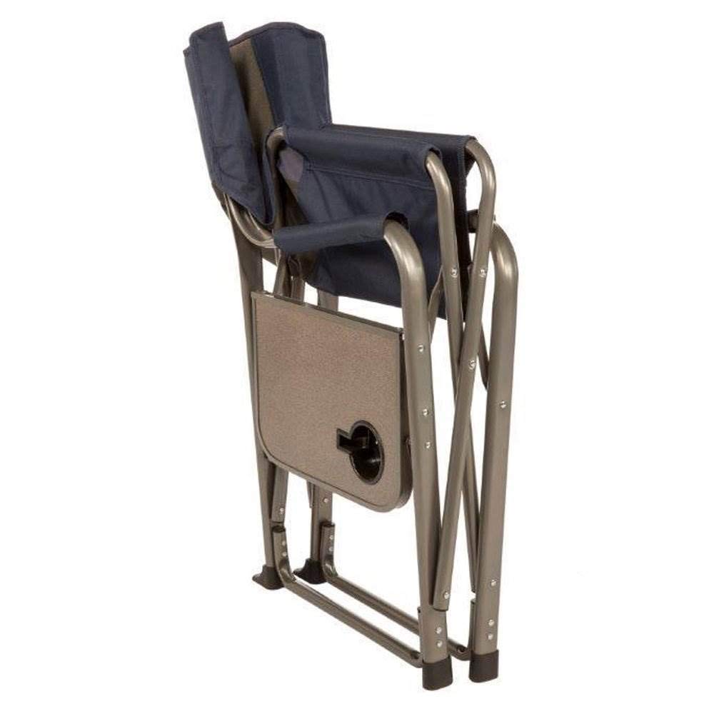 Kamp-Rite Director's Chair blue with detachable footrest for customizable comfort