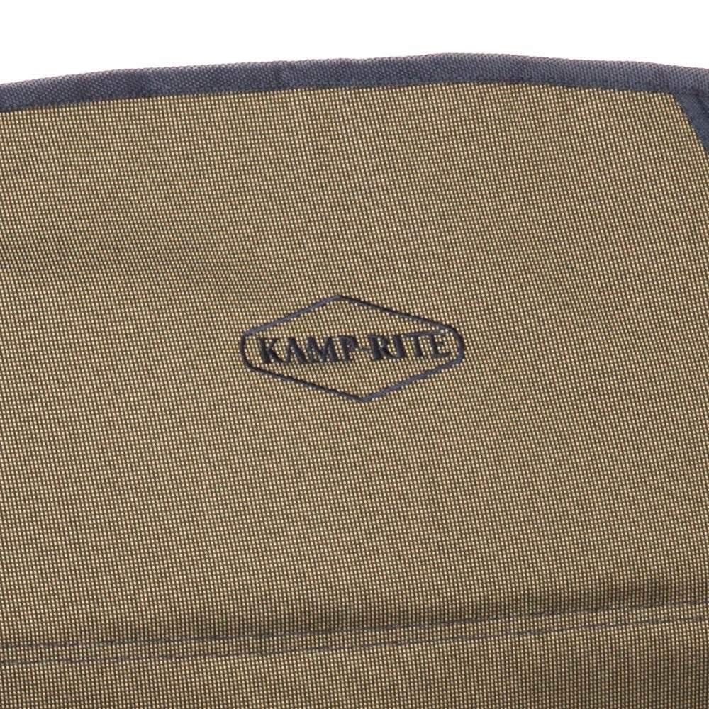 Kamp-Rite Director's Chair blue steel frame emphasizes durability for frequent use