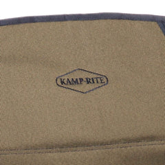 Kamp-Rite Director's Chair blue steel frame emphasizes durability for frequent use