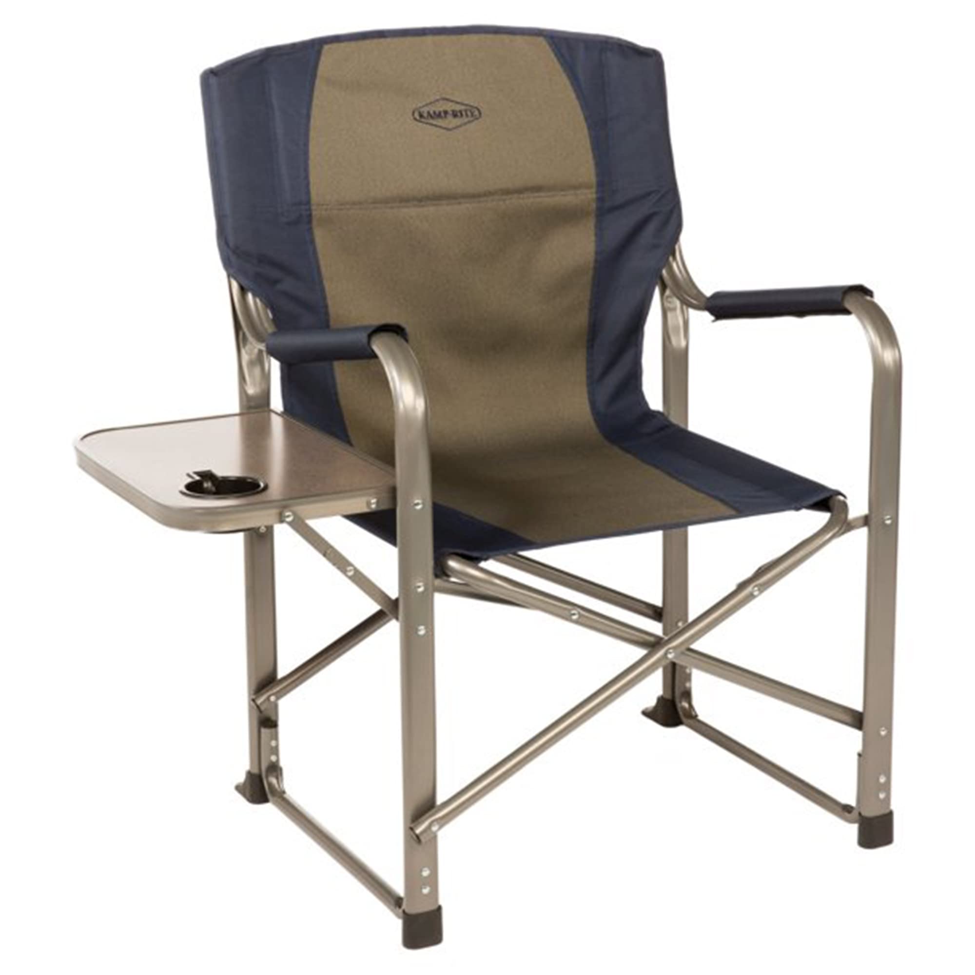 Kamp-Rite Director's Chair blue weight capacity up to 350 pounds for larger users