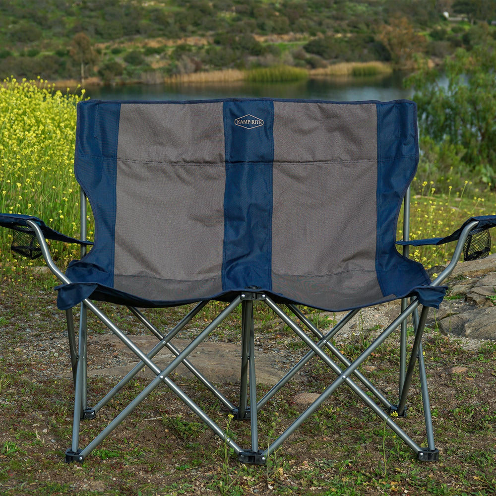 Kamp-Rite portable chair with carry bag for easy transport.