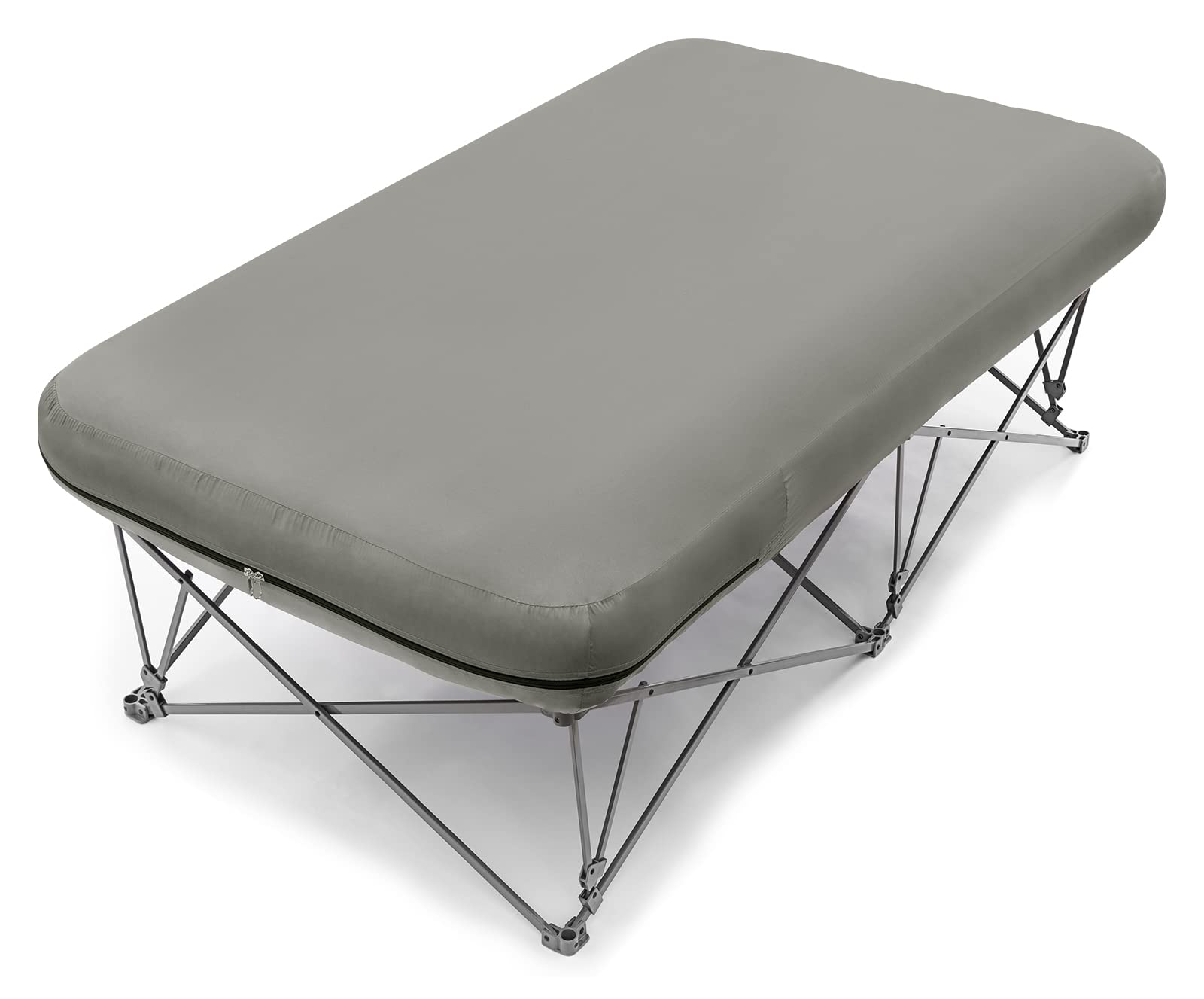 KAMPKEEPER camping cot air-m mattress in tent for cozy outdoor sleep.