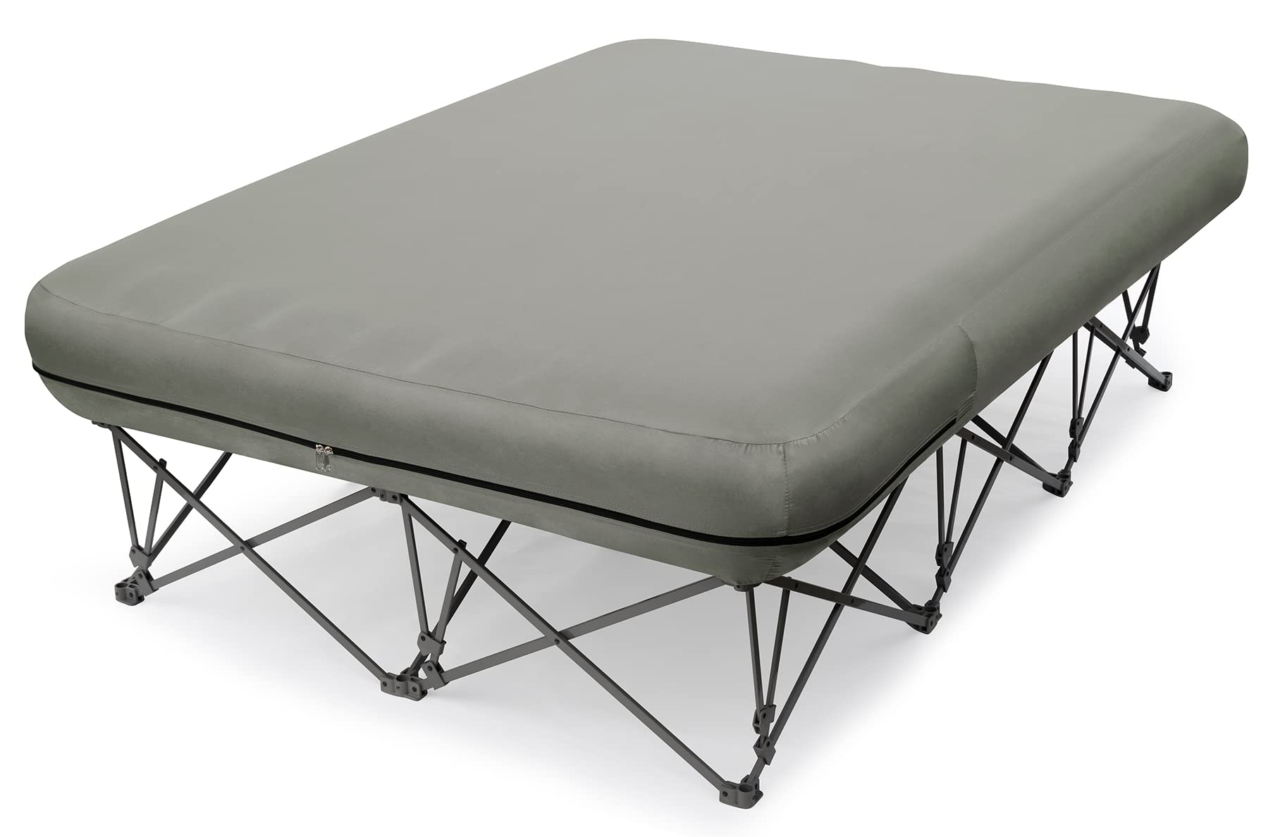 KAMPKEEPER camping cot air mattress setup enables quick tent sleep comfort.