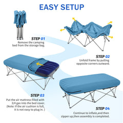 KAMPKEEPER camping cot carry bag enables easy portability for trips.