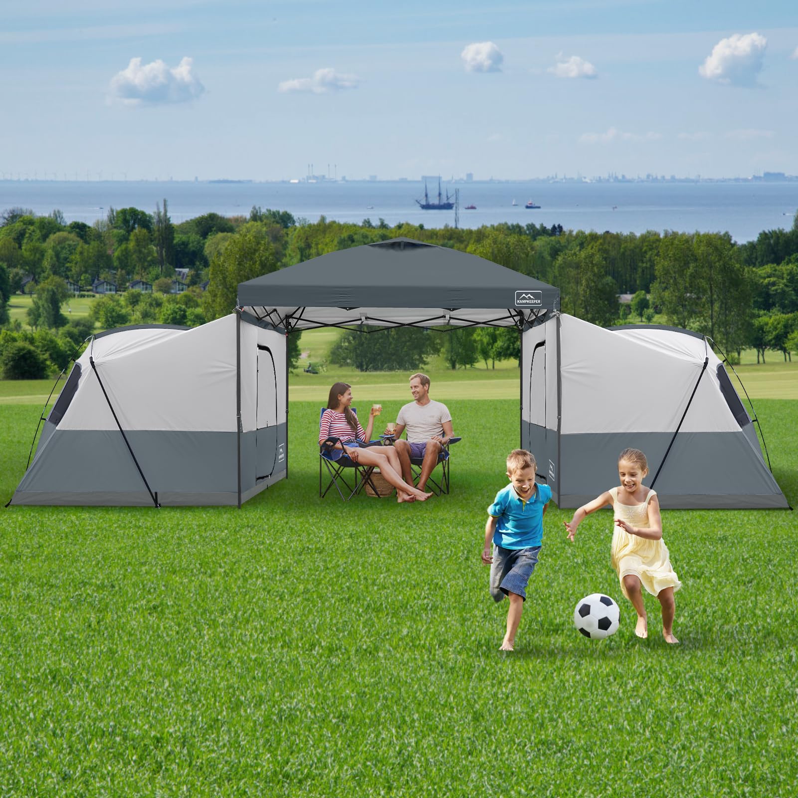 KAMPKEEPER canopy side tent carry bag for easy transport