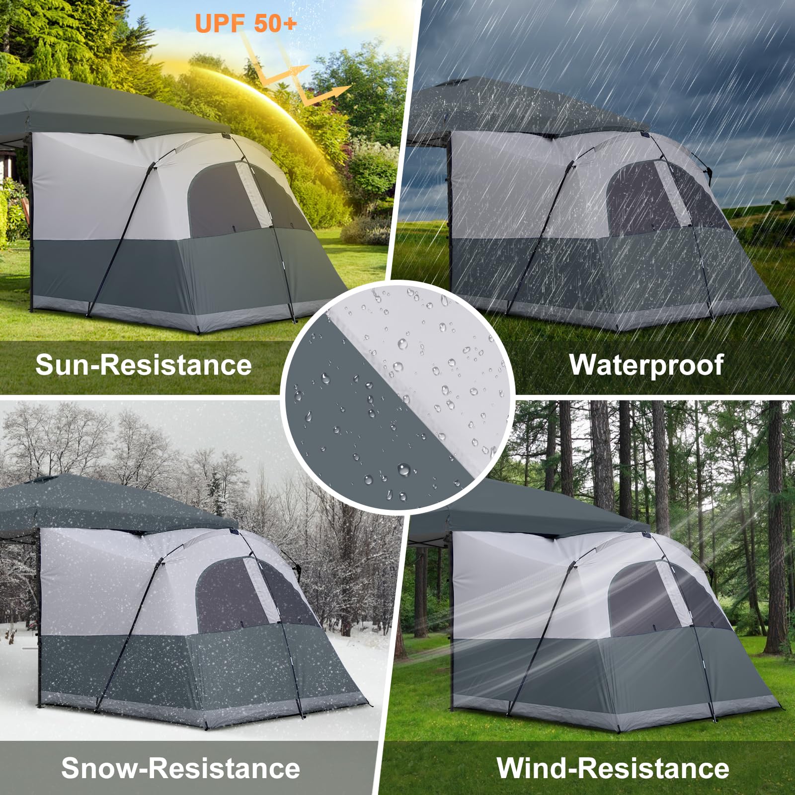 KAMPKEEPER canopy side tent mesh door for airflow and protection